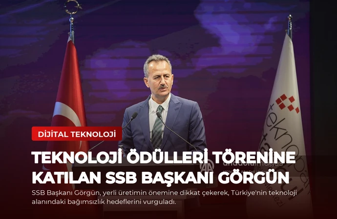 Teknoloji Ödülleri Törenine Katılan SSB Başkanı Görgün